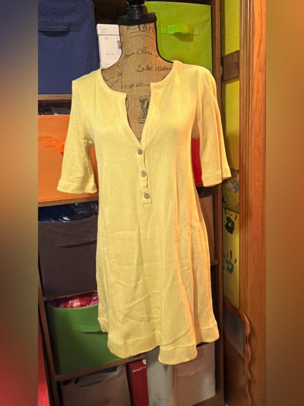 Free People Knit Shift Mini Dress